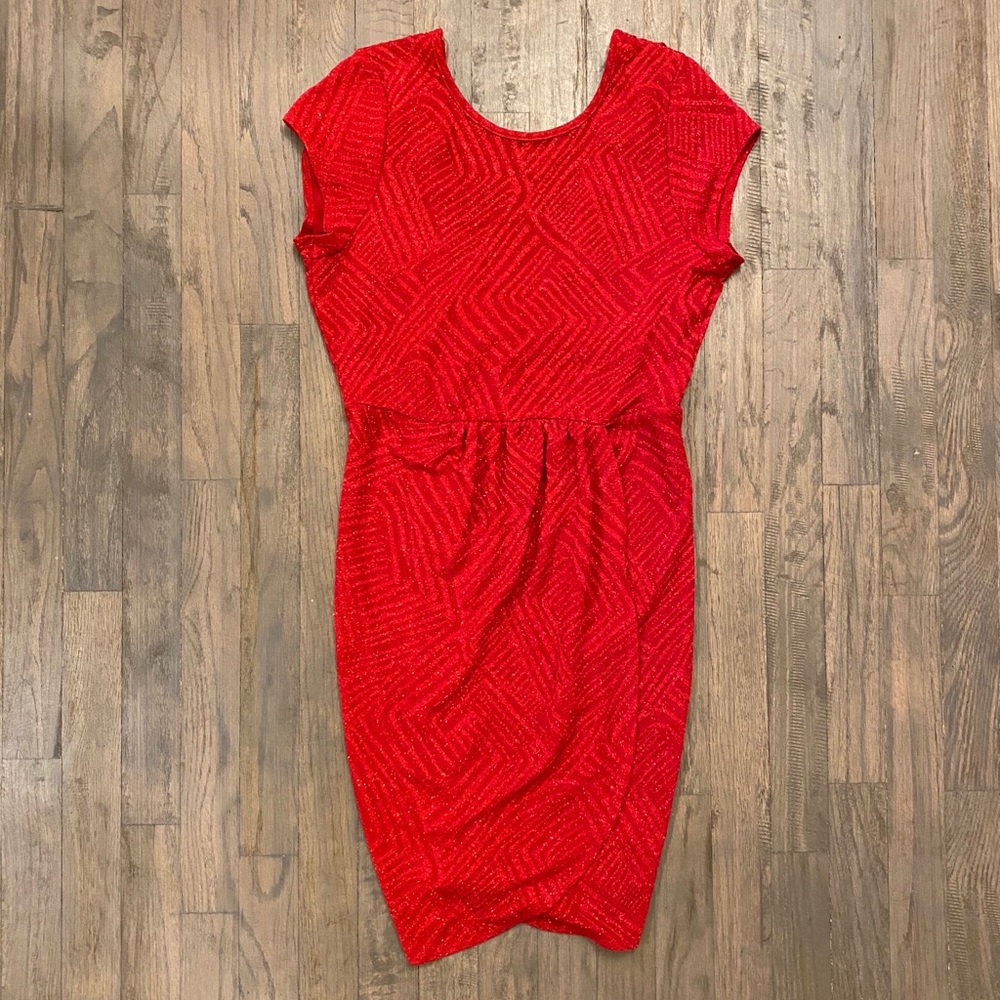 Red Glitter Dress